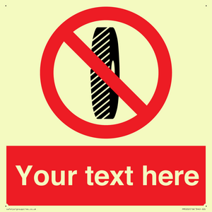 Custom Do Not Change Grinding Wheel Sign